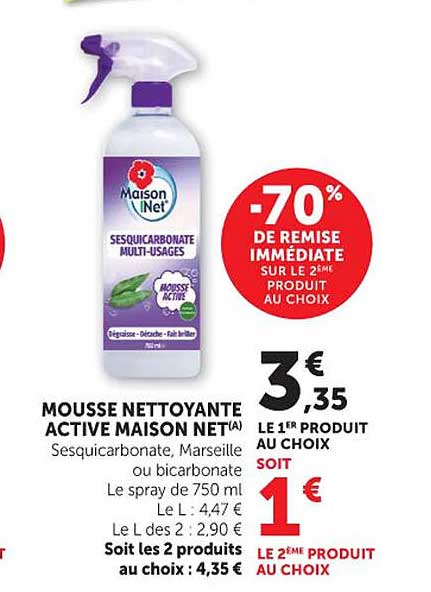 MOUSSE NETTOYANTE ACTIVE MAISON NET(A)