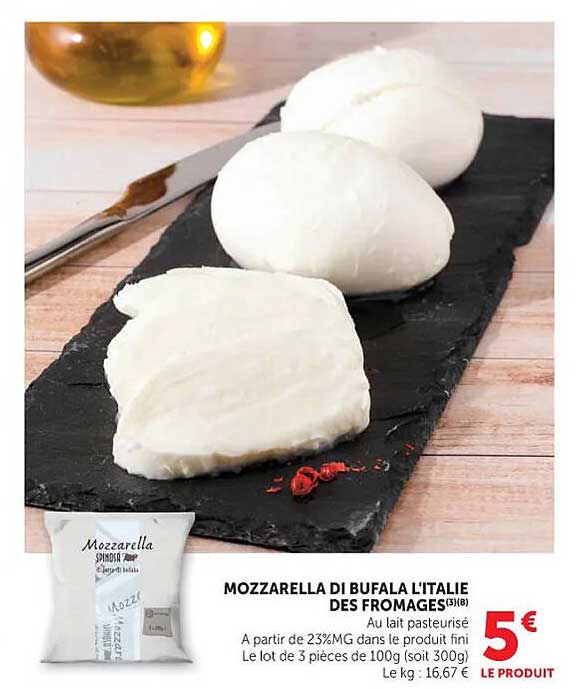 MOZZARELLA DI BUFALA L'ITALIE DES FROMAGES(3)(B)