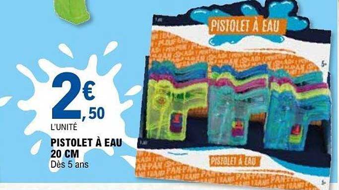 PISTOLET À EAU 20 CM