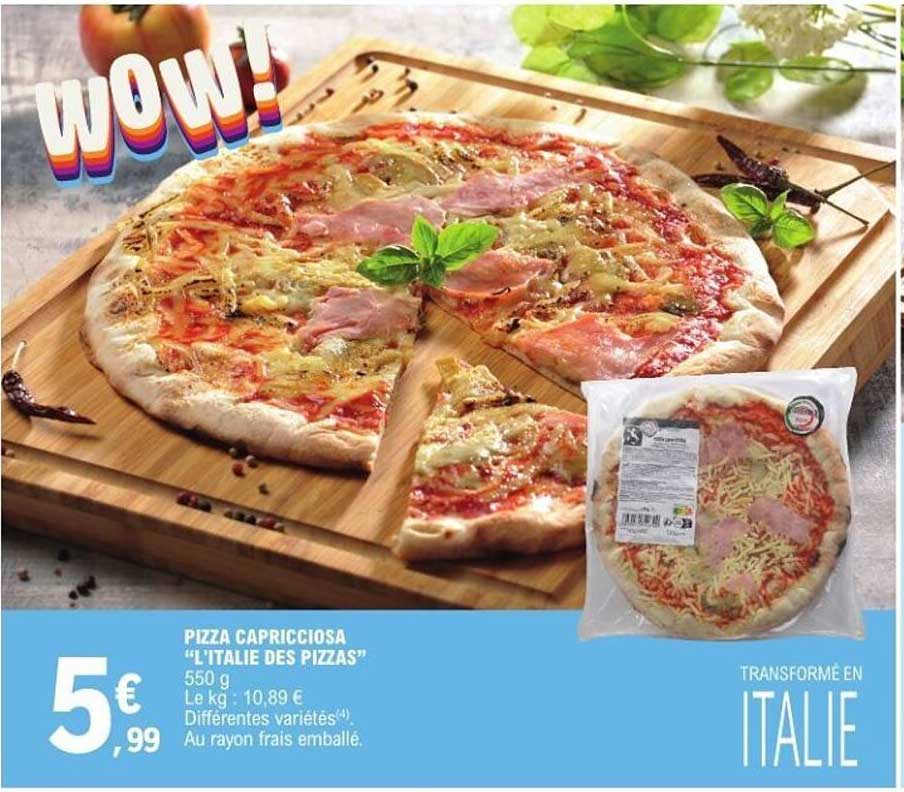PIZZA CAPRICCIOSA "L'ITALIE DES PIZZAS"