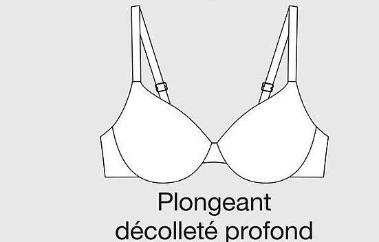 Plongeant décolleté profond