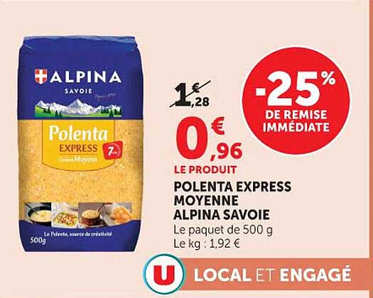 POLENTA EXPRESS MOYENNE ALPINA SAVOIE