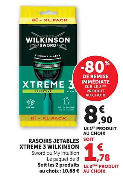 RASOIRS JETABLES XTREME 3 WILKINSON