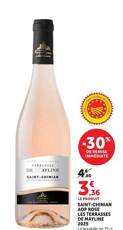 SAINT-CHINIAN AOP ROSE LES TERRASSES DE MAYLINE 2025