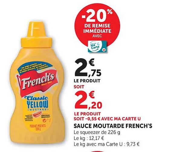 SAUCE MOUTARDE FRENCH'S