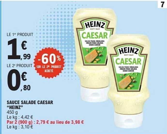 SAUCE SALADE CAESAR “HEINZ”