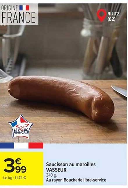 Saucisson au maroilles VASSEUR