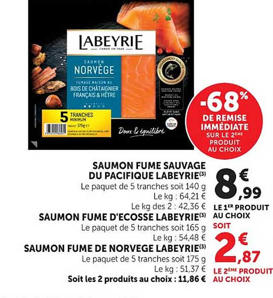 SAUMON FUME SAUVAGE DU PACIFIQUE LABEYRIE(3)