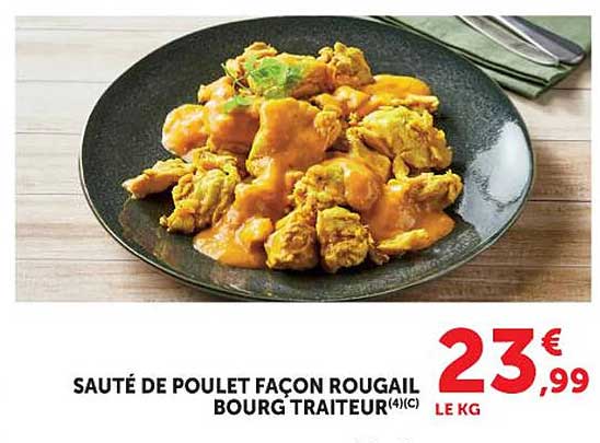 SAUTÉ DE POULET FAÇON ROUGAIL BOURG TRAITEUR(4)(C)