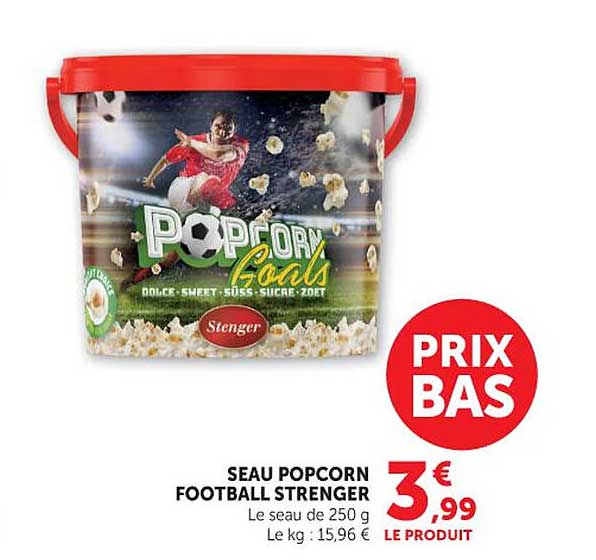 SEAU POPCORN FOOTBALL STRENGER
