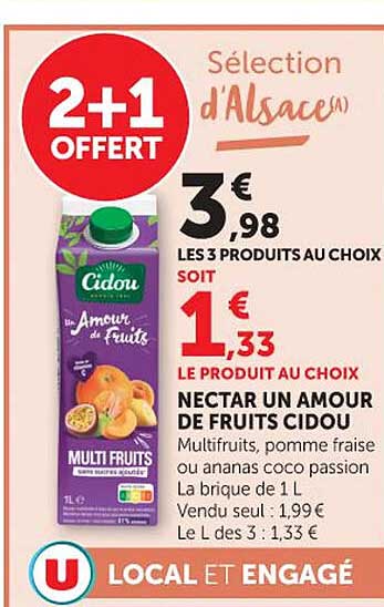 Sélection d’Alsace 2+1 OFFERT