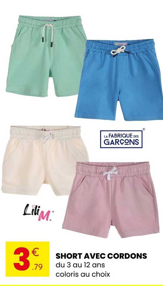 SHORT AVEC CORDONS