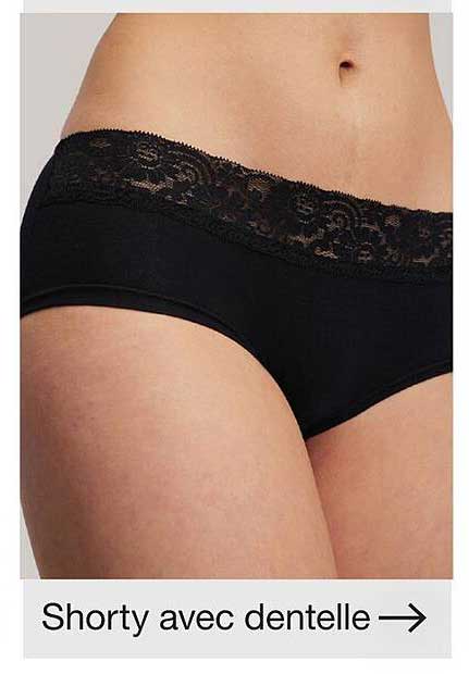 Shorty avec dentelle →