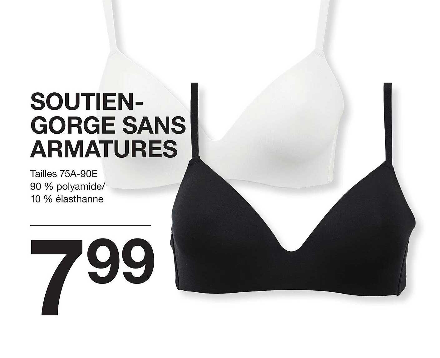 SOUTIEN-GORGE SANS ARMATURES
