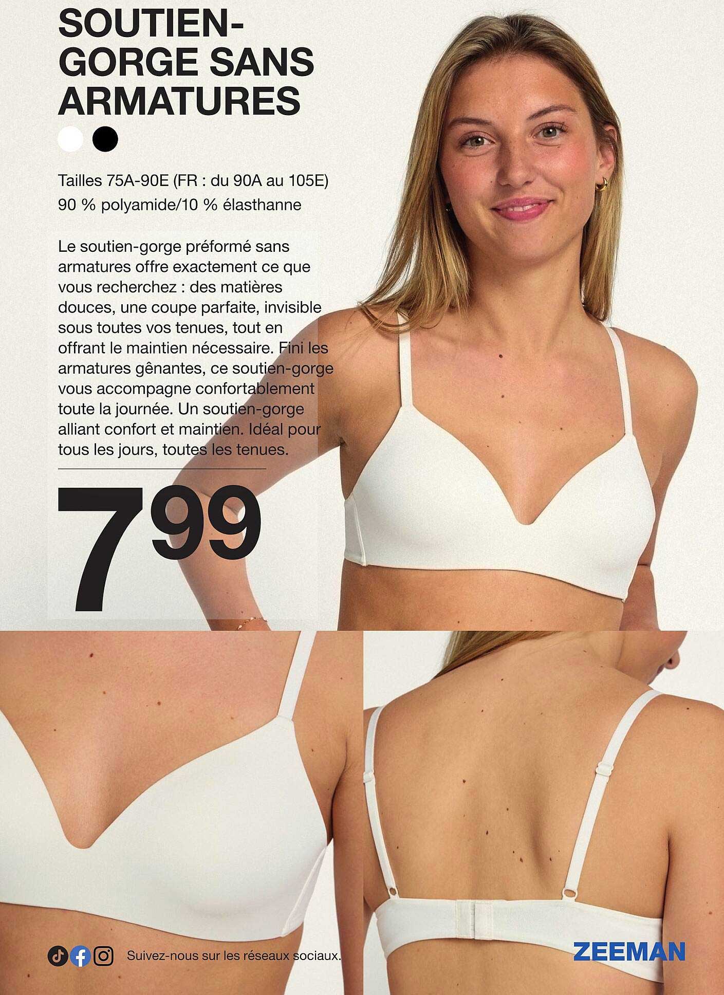 SOUTIEN-GORGE SANS ARMATURES