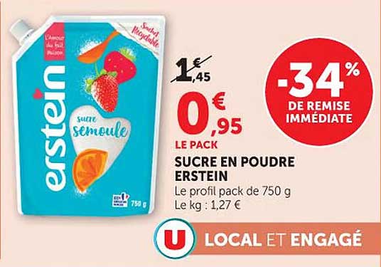 SUCRE EN POUDRE ERSTEIN
