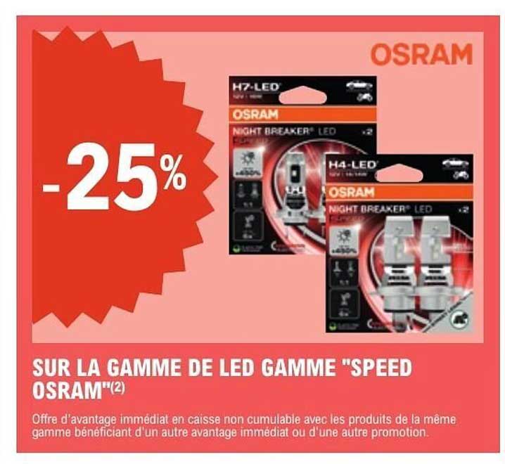SUR LA GAMME DE LED GAMME "SPEED OSRAM"(2)