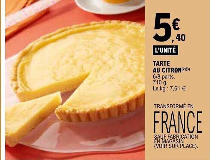 TARTE AU CITRON