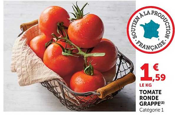 TOMATE RONDE GRAPPE(2) Catégorie 1