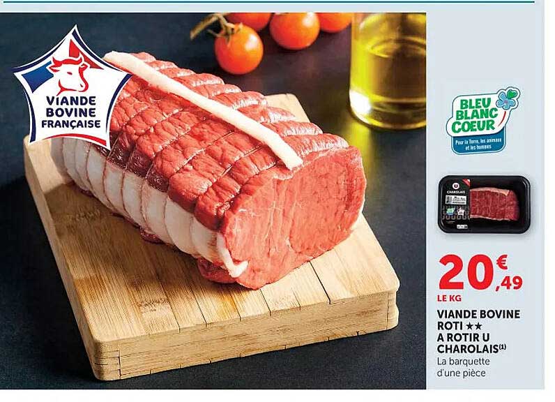 VIANDE BOVINE ROTI A ROTIR U CHAROLAIS