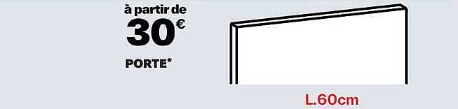 à partir de 30€ PORTE*