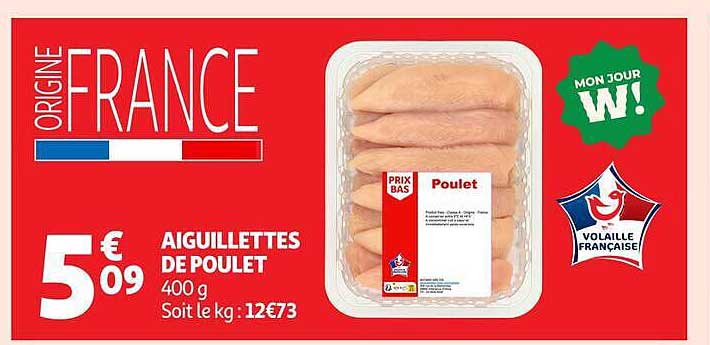 AIGUILLETTES DE POULET