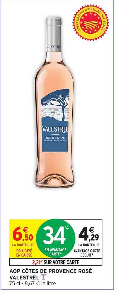 AOP CÔTES DE PROVENCE ROSÉ VALESTREL