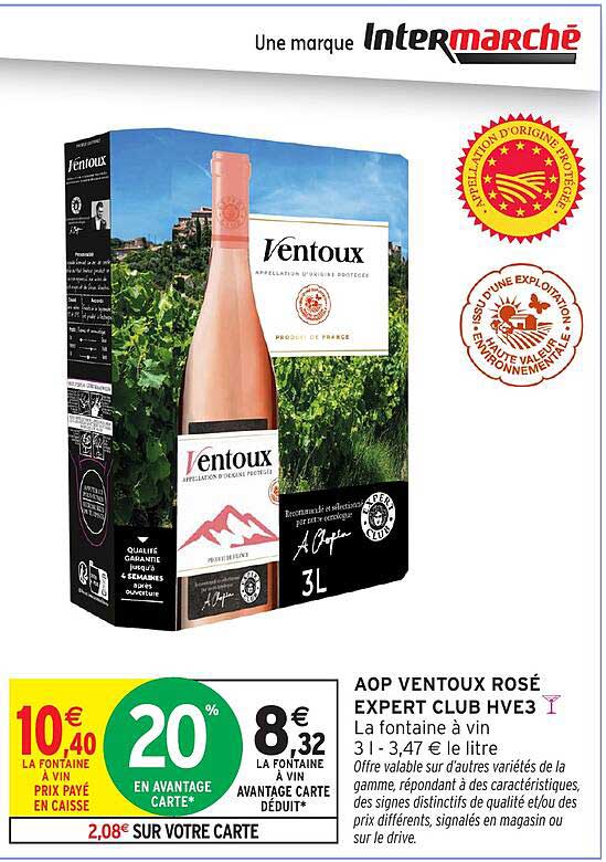 AOP VENTOUX ROSÉ EXPERT CLUB HVE3