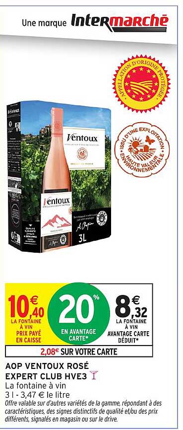 AOP VENTOUX ROSÉ EXPERT CLUB HVE3