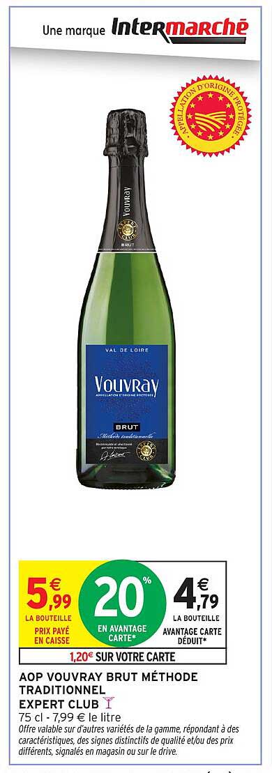 AOP VOUVRAY BRUT MÉTHODE TRADITIONNEL EXPERT CLUB