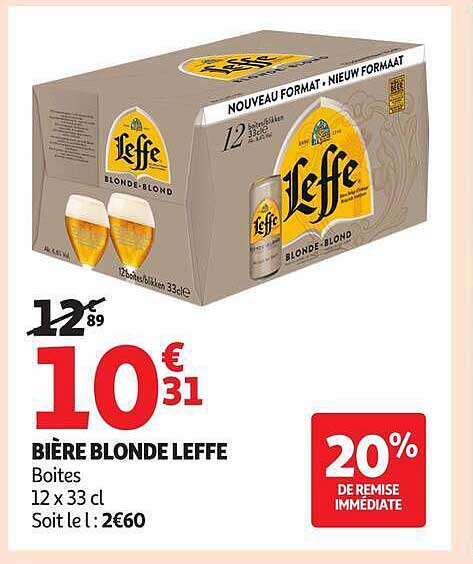BIÈRE BLONDE LEFFE