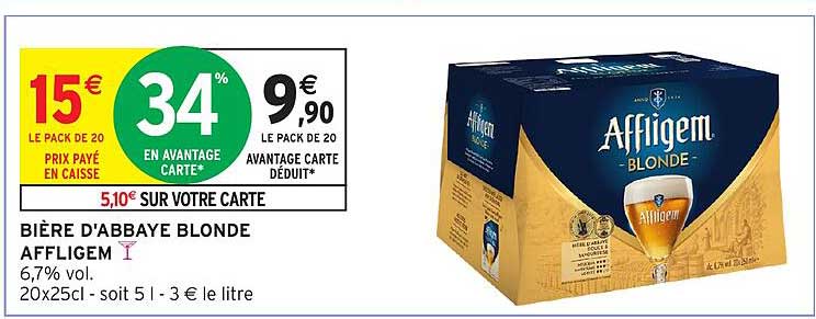BIÈRE D'ABBAYE BLONDE AFFLIGEM