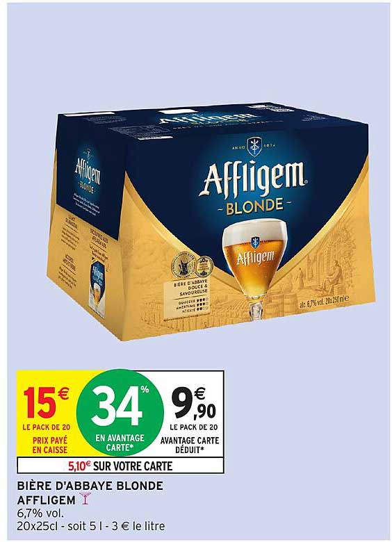 BIÈRE D'ABBAYE BLONDE AFFLIGEM
