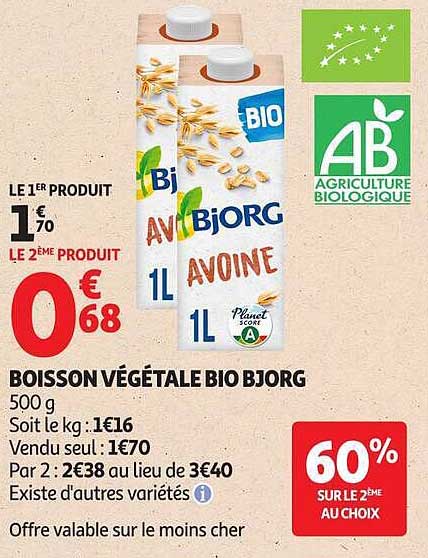 BOISSON VÉGÉTALE BIO BJORG