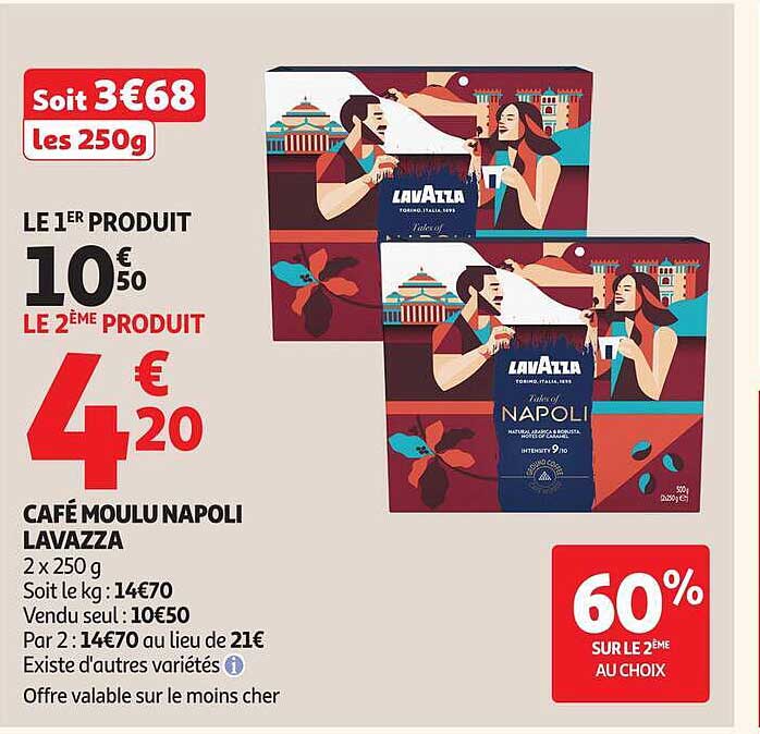 CAFÉ MOULU NAPOLI LAVAZZA