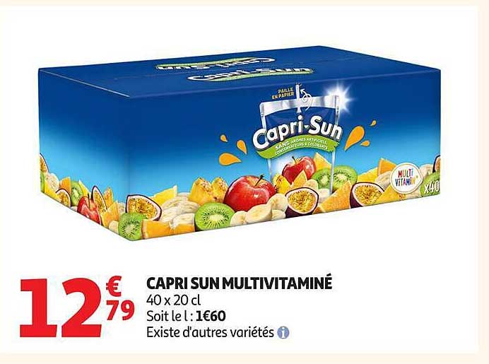 CAPRI SUN MULTIVITAMINÉ 40 x 20 cl