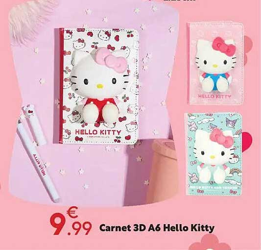 Carnet 3D A6 Hello Kitty