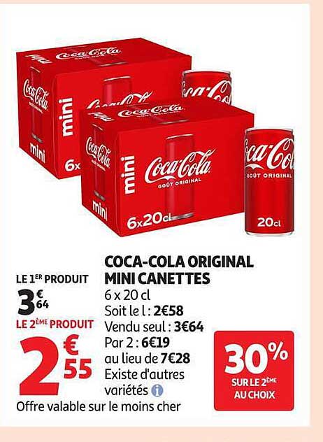 COCA-COLA ORIGINAL MINI CANETTES