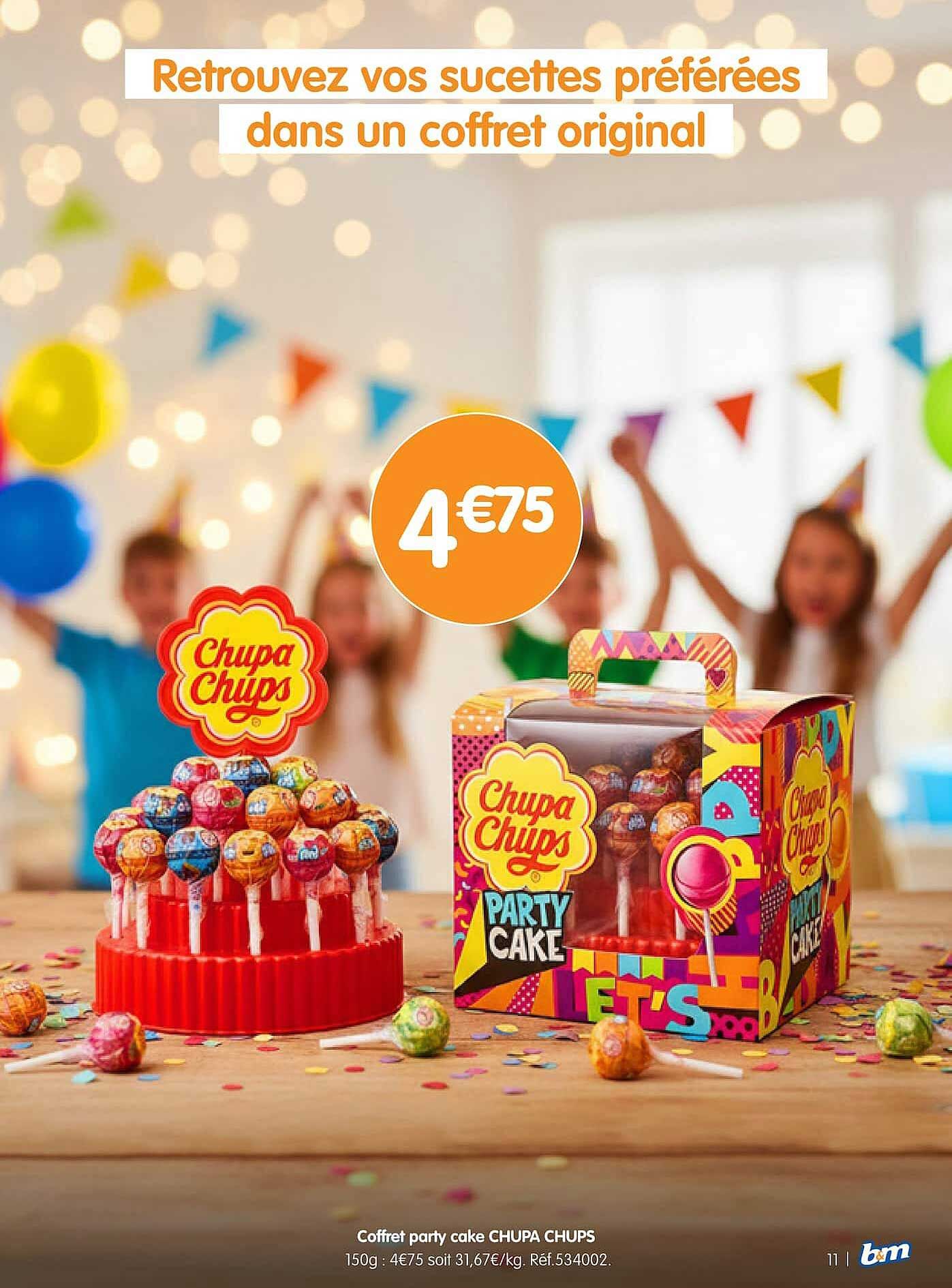 Coffret party cake CHUPA CHUPS