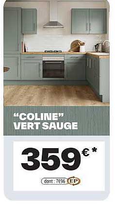 "COLINE" VERT SAUGE