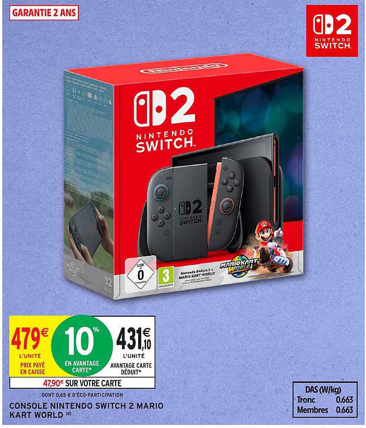 CONSOLE NINTENDO SWITCH 2 MARIO KART WORLD