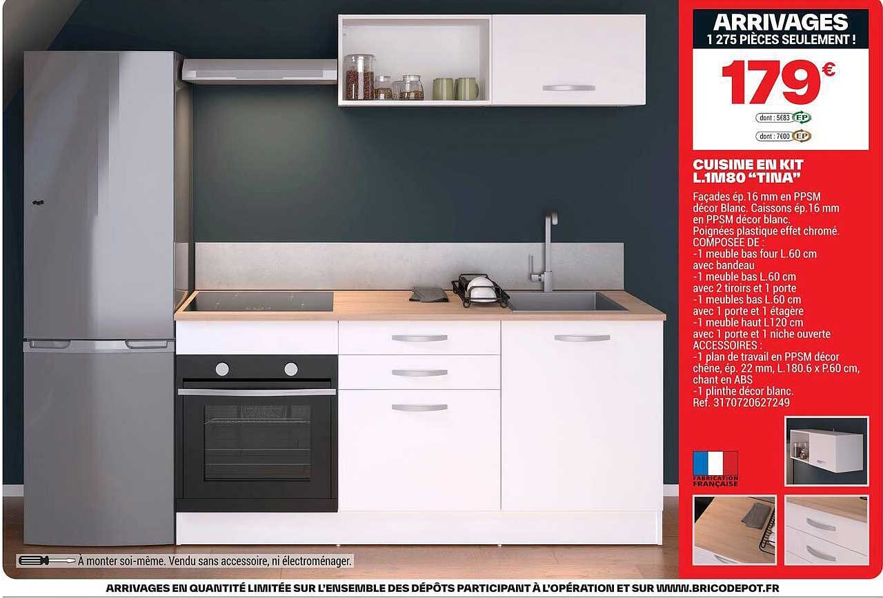 CUISINE EN KIT L.180 "TINA"