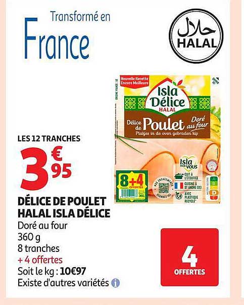 DÉLICE DE POULET HALAL ISLA DÉLICE