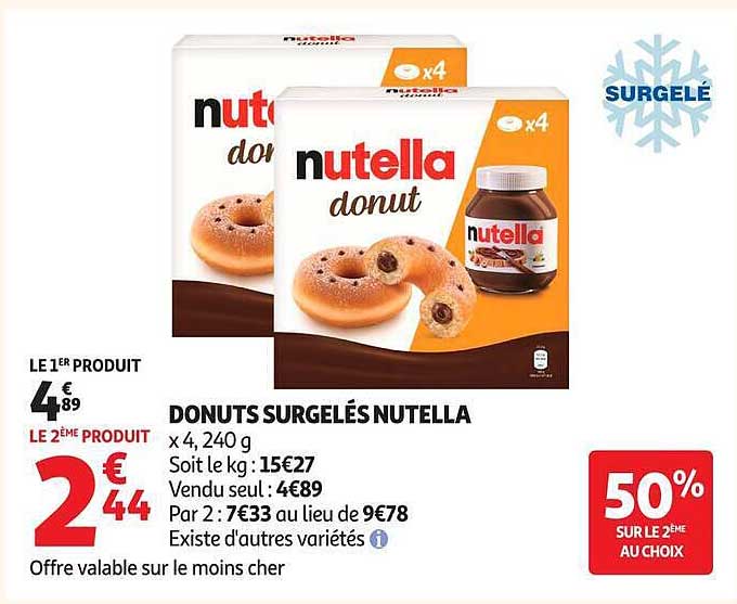 DONUTS SURGELÉS NUTELLA
