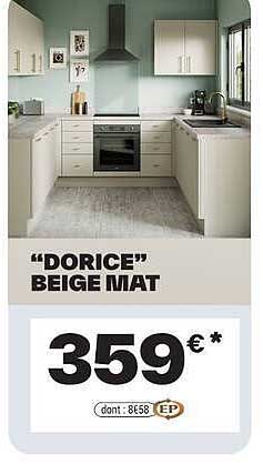 “DORICE” BEIGE MAT