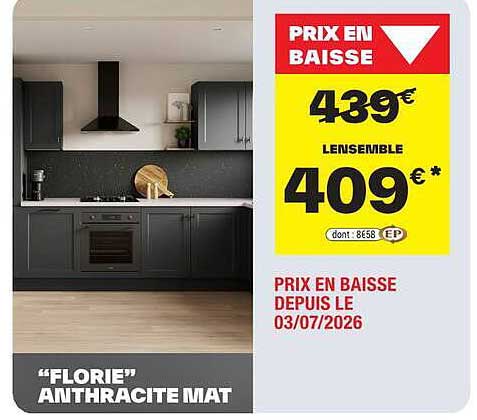 “FLORIE” ANTHRACITE MAT