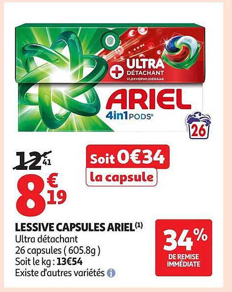 LESSIVE CAPSULES ARIEL