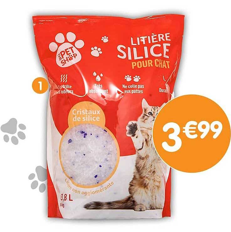 LITIÈRE SILICE POUR CHAT