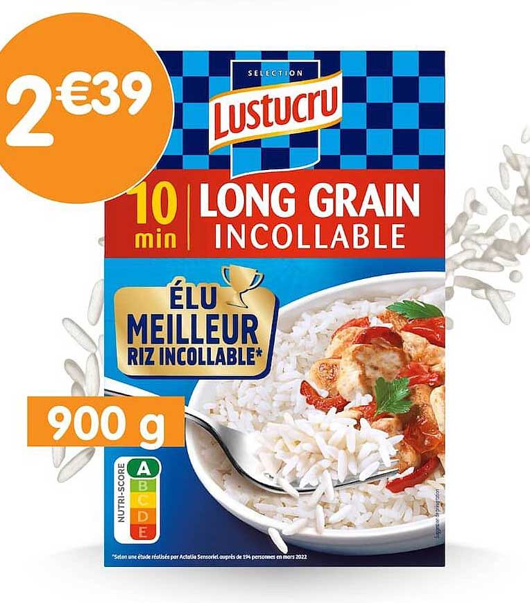 LUSTUCRU 10 min LONG GRAIN INCOLLABLE