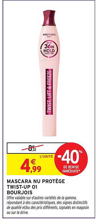 MASCARA NU PROTÈGE TWIST-UP 01 BOURJOIS